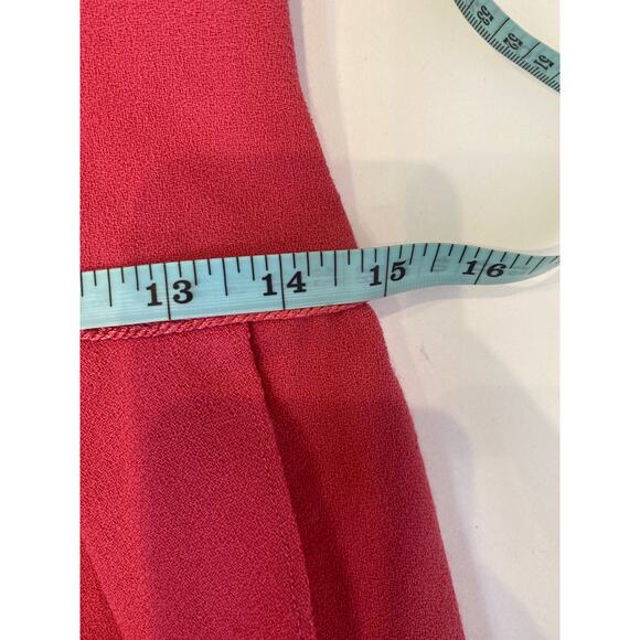 Vintage 1980’s Carolina Herrera for Bergdorf Pink Wool Dress Sz 4 Pink Zip Close - Picture 13 of 16